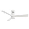 Modern Forms Axis 3-Blade Smart Ceiling Fan 52in Matte White with 3000K LED Light Kit and Remote Control FR-W1803-52L